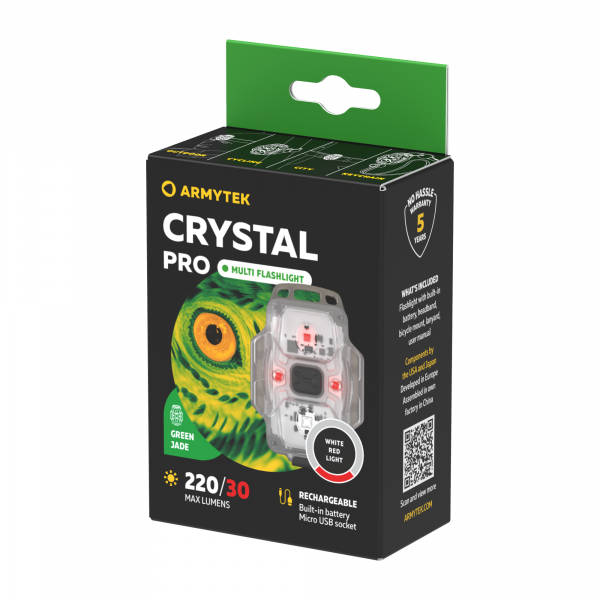 ARMYTEK CRYSTAL PRO ZELENA (bijelo i crveno svjetlo)