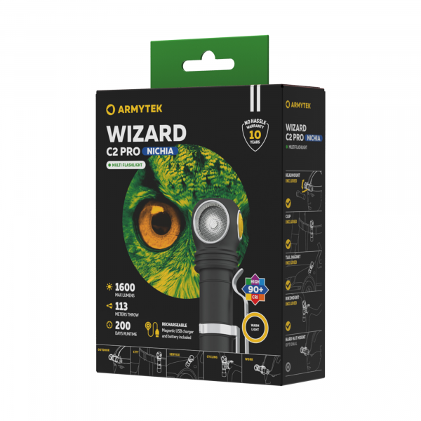 ARMYTEK WIZARD C2 PRO NICHIA (toplo svijetlo)
