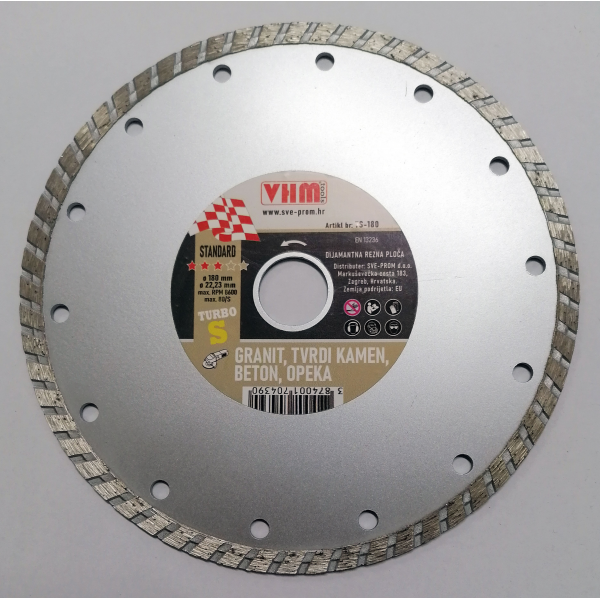 DIJAM.PLOČA GRAĐ.MAT.  TURBO-S  180*3/7*22  VHM