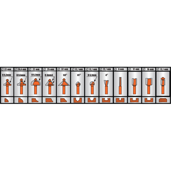 GLODALO ZA DRVO SET 12kom  ART9703 (10)
