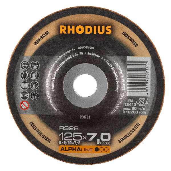 PLOČA BRUS. INOX 125*7*22 RS28