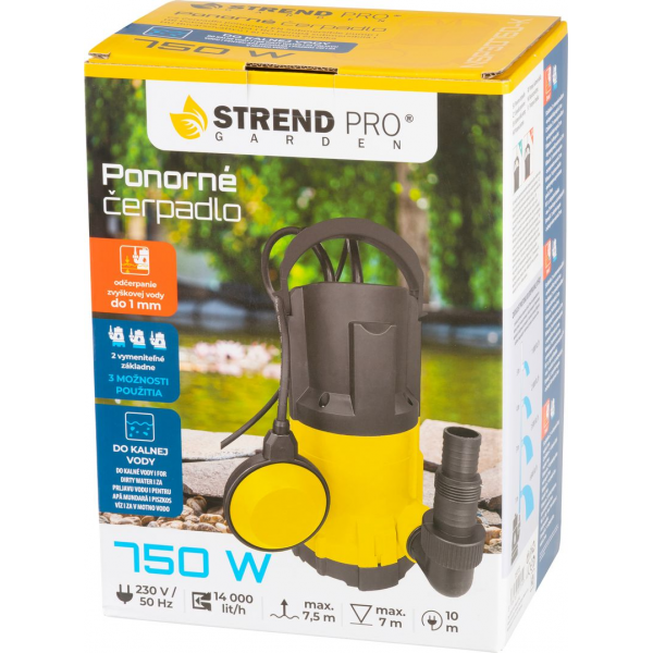 EL. PUMPA POTOPNA 2u1 NSP3D750-K(prljava voda)750w 14000l/h10m dubina 7m max.visina 7,5m