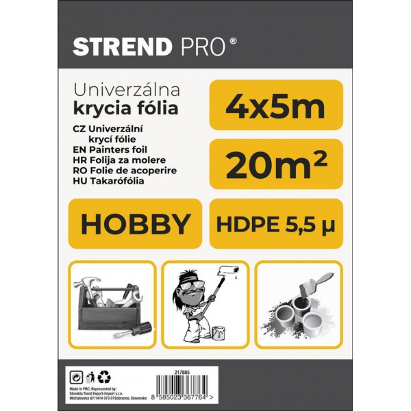 FOLIJA ZAŠTITNA PVC 4*5m 5,5mc.